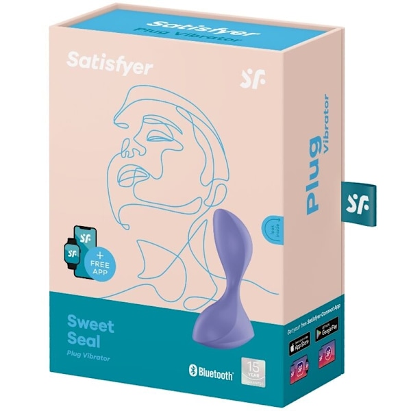 Satisfyer - Sweet Seal Vibrating Plug App violetti