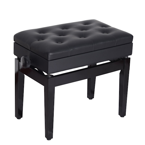 Klaverbænk Opbevaringsplads Makeup Skammel Højdejusterbar 54,5X33X48-58Cm