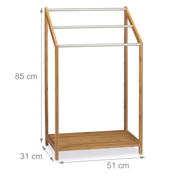 Handdukshängare bambu 3 barer