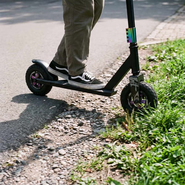 Trickscooter, 195x50 mm gummihjul, ABEC9