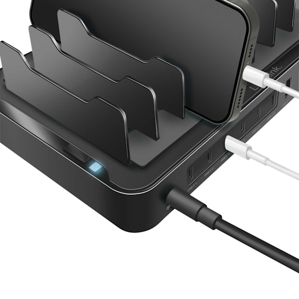 Latausasema 10 porttia 6 USB-C + 4 USB-A PD/QC3.0 120W