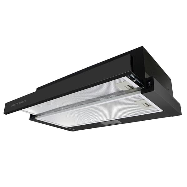 Teleskopisk emhætte 50 cm Sort BT-234
