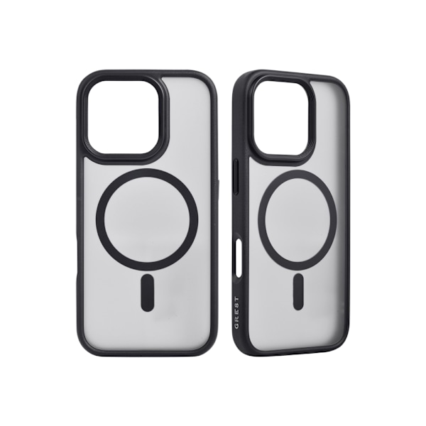 GRE8T - Mobiltelefon Bagcover - GRS - MagSafe Kompatibel - Sort - B2B