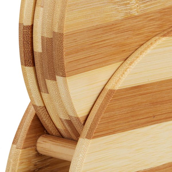 Raidallinen bambu aamiaislauta