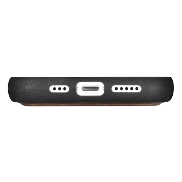 2-i-1 læder Flip Cover iPhone 14 Anti-RFID olievoks pung etui mørkebrun
