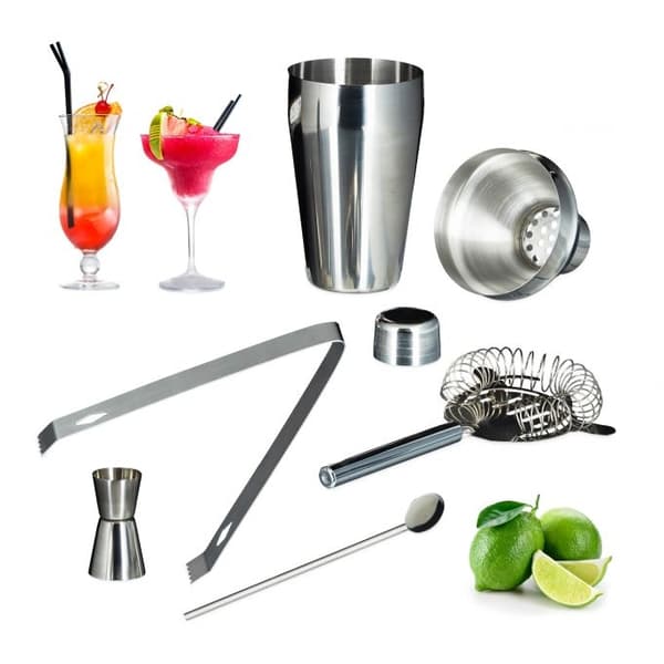 Cocktailsæt rustfrit stål 5 dele