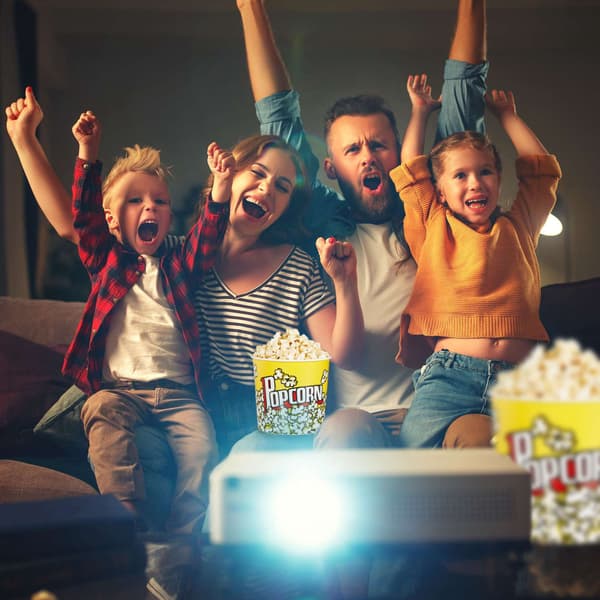 Återanvändbar popcornhink med 6 st