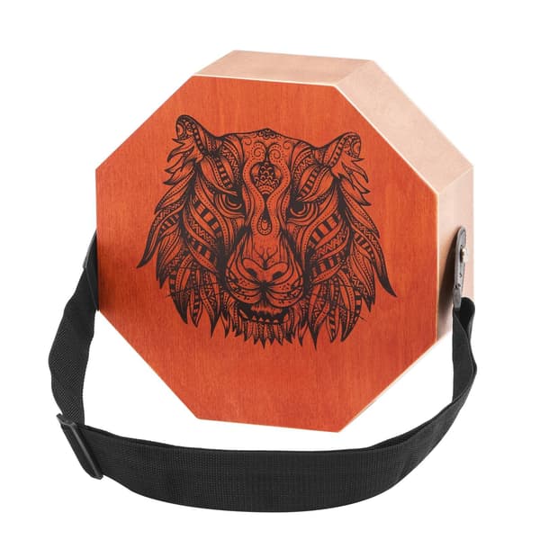 Cajontrumma, björkträ, invändiga strängar, rem, 28 cm