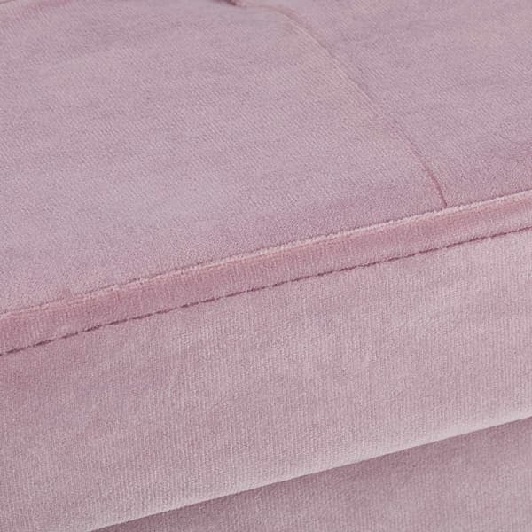 Taburet i pink fløjl