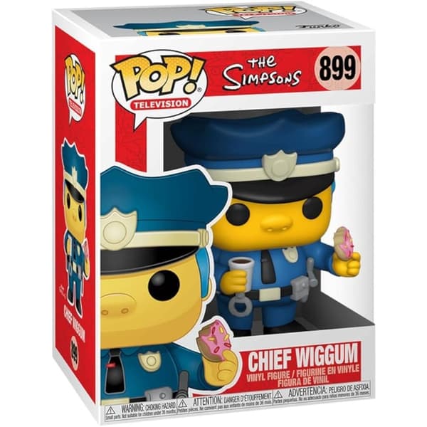 Chief Wiggum POP-figur - samlerobjekt vinyllegetøj, 3,75 tommer