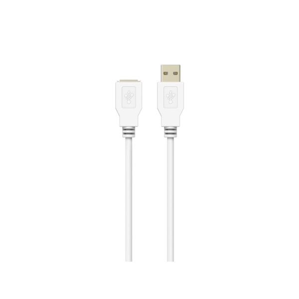 Sinox USB 2.0 forlængerkabel. 5 m. Hvid