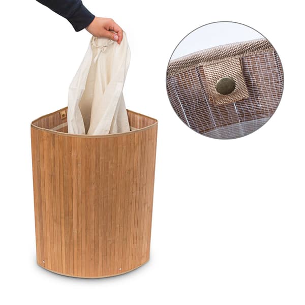 Tvättkorg hörn bambu