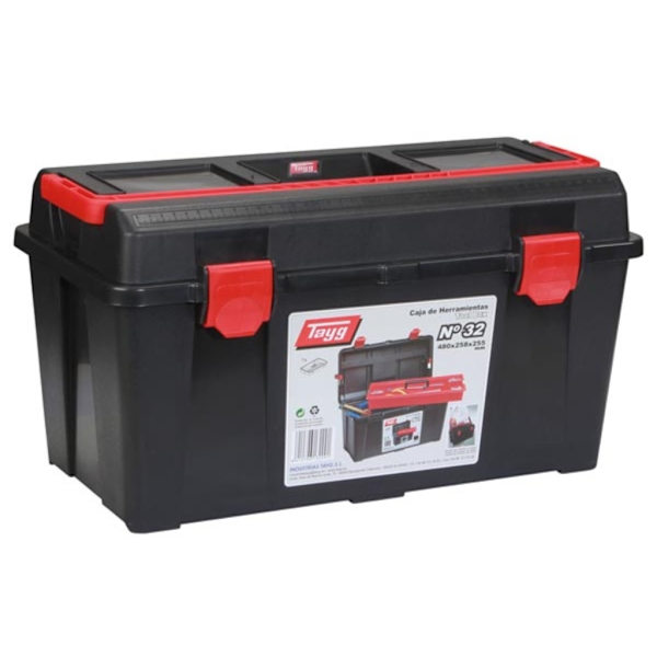 Tayg - Työkalulaatikko - 480 X 258 X 255 Mm - Alustalla - 31,5 L