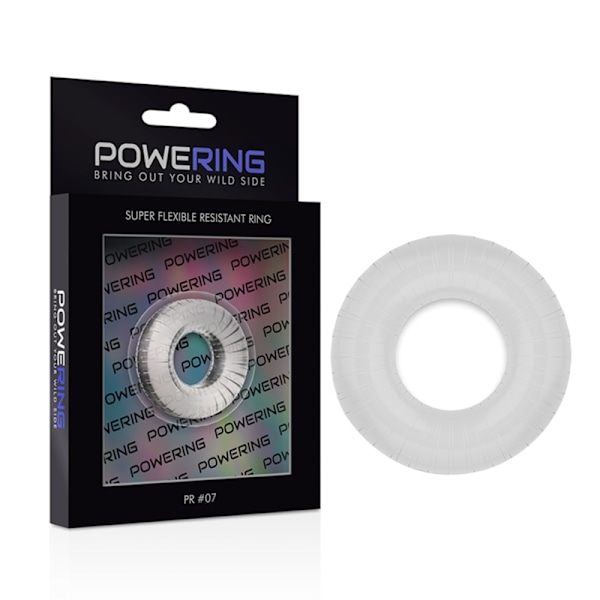 Powering- Super fleksibel og modstandsdygtig penisring 4,5 cm Pr07 klar