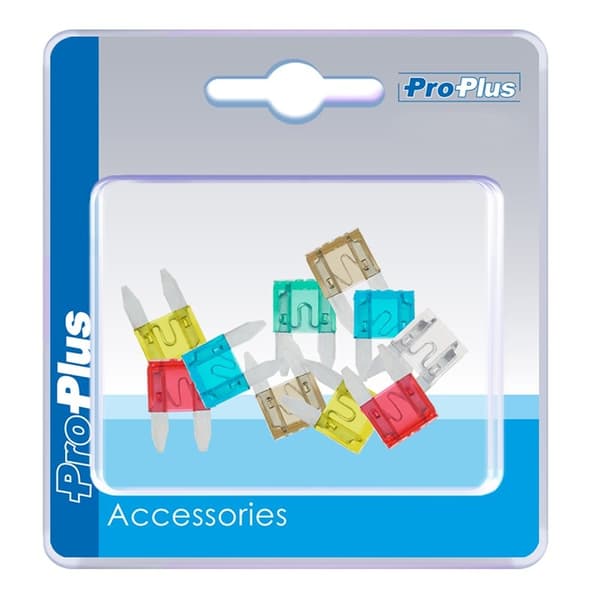 Bladsäkringar mini assorterad 10 stycken i blister