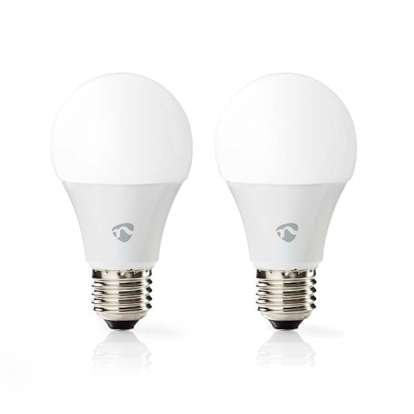 SmartLife Fuld Farve Pære | Wi-Fi | E27 | 806 lm | 9 W | RGB / Varm til kølig hvid | 2700 - 6500 K | Android™ / IOS | Pære | 2 stk.