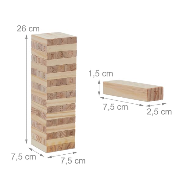 Puinen hepputorni numeroilla