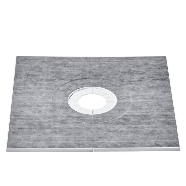 Duschkarkit 914x914mm, 160mm mittavlopp, 2 dukar