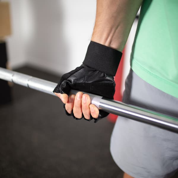 XXL sorte fitnesshandsker – holdbart, åndbart design