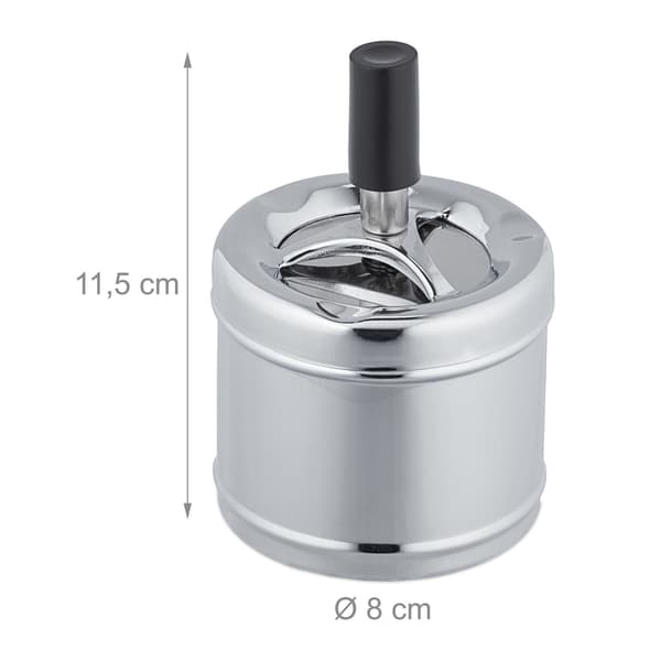 Askfat med spin-top lock