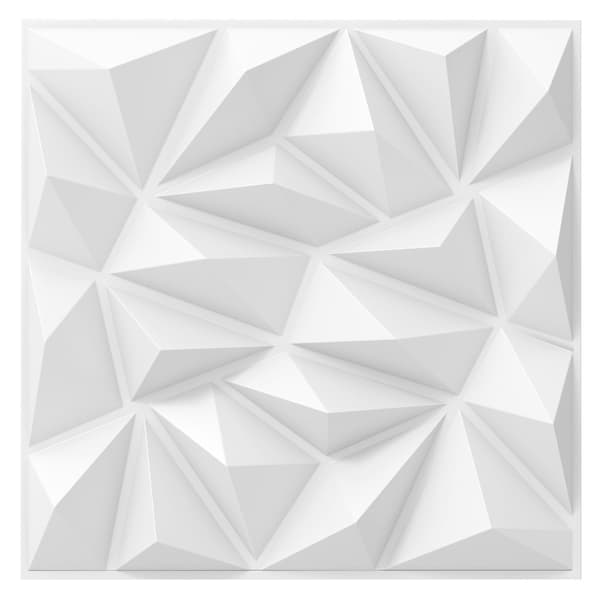 3D-väggpaneler, diamantmönster, 50x50cm, 10m² täckning