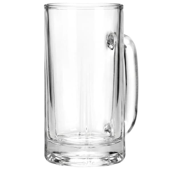 Ölmugg i glas, 500 ml – tjockt glas, diskmaskinssäker