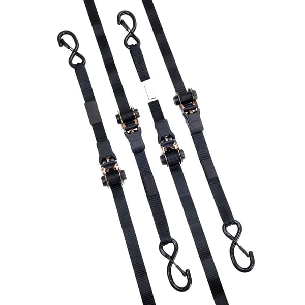 Spärrband med spärr, 4-pack, 2,5 cm x 4,5 m, 900 kg