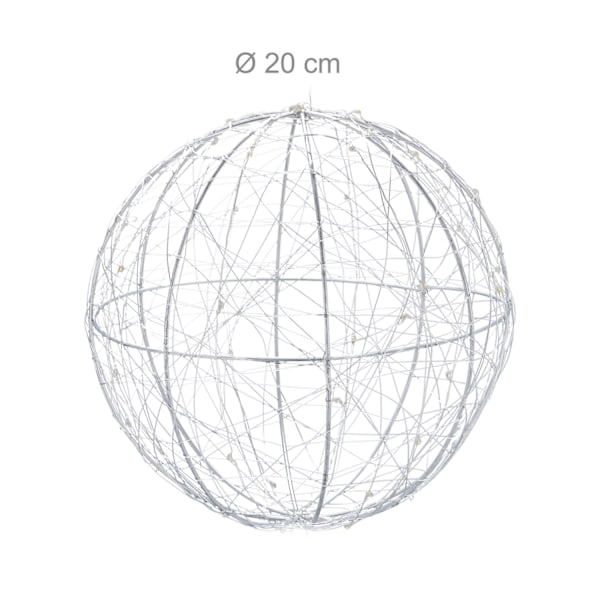 LED-dekorationsboll 20 cm