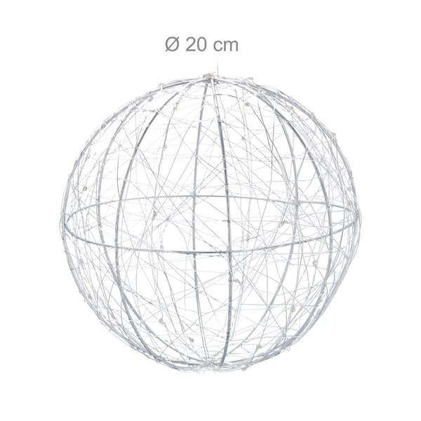 LED dekorationskula 20 cm