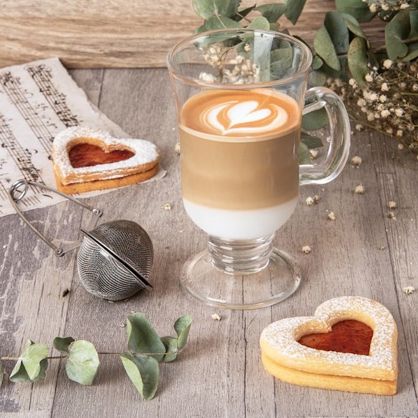 Kaffe latte glas 250 ml