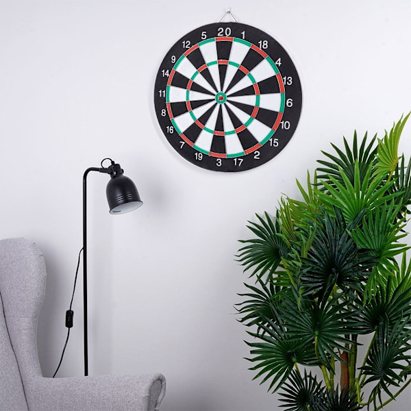 Dobbeltsidet dartskive med dart, 42 cm i diameter