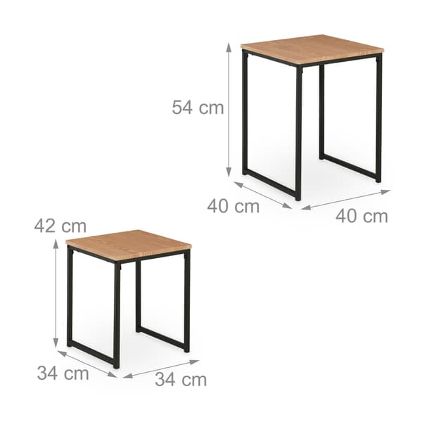 Sidebord sæt med 2 stk