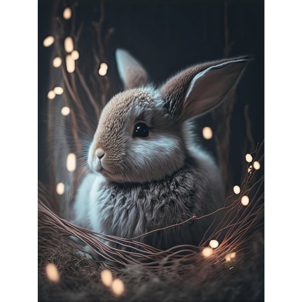 Bunny In The Nest - 70x100 cm