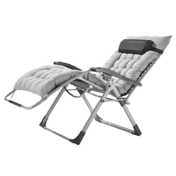 Zero Gravity-stol 86 cm, 225 kg, justerbar, grå