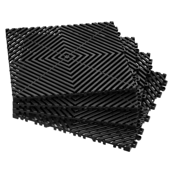 Sammanfogande halkfria dräneringsgolvplattor, 12x12, 50-pack
