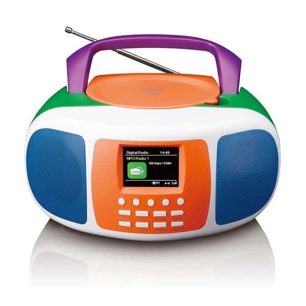 Bærbar DAB+/FM-radio med Bluetooth og CD-afspiller