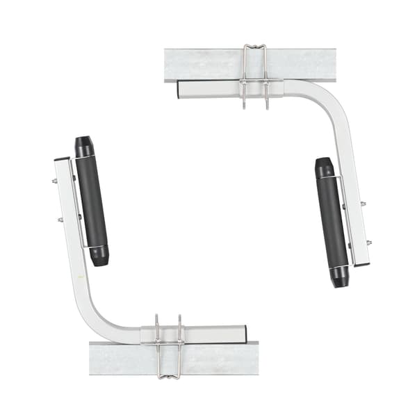 Båttrailerstyrstänger, 2-pack justerbara rullar, galvaniserade