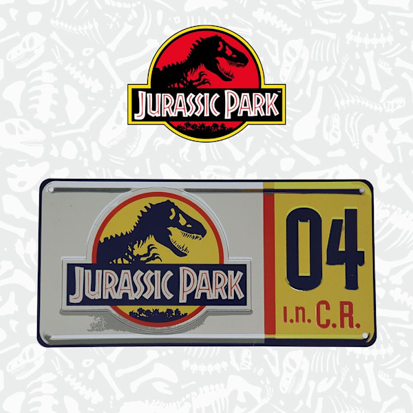 Jurassic Park Replica 1/1 Dennis Nedryn rekisterikilpi