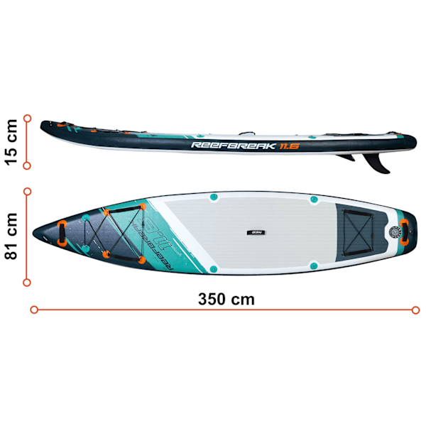 Reefbreak SUP-lauta 350 x 81 x 15 cm Neo-Sport 170302