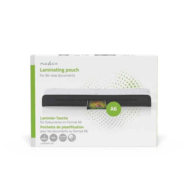 Lamineringsfilm | A6 | Tjocklek: 100 µm | Förpackad per: 100 st | PET | Transparent