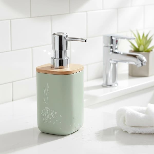 Tvålpump, Mint Stone Look, 350 ml