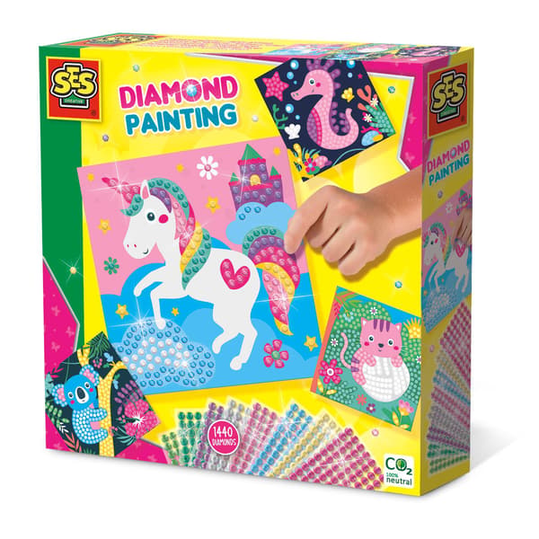 Ses diamantmålning "Happy Animals"