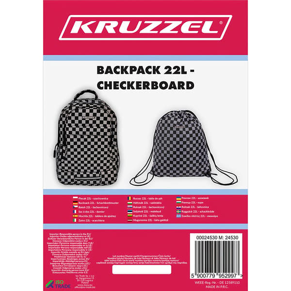 Reppu 22L - shakkilauta Kruzzel 24530