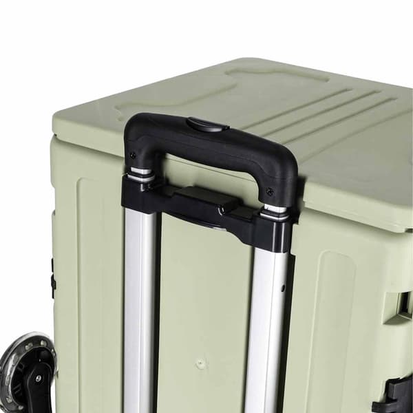 Trappeklatrende indkøbsvogn, foldbar 32L, låg