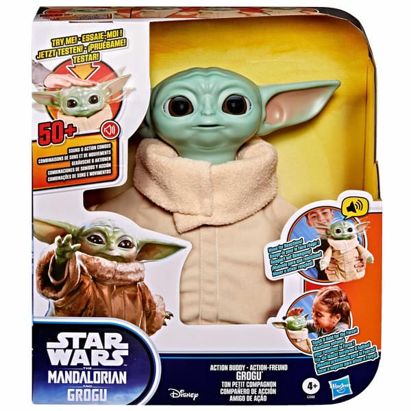 Star Wars interaktivt Grogu-legetøj med lyd og bevægelse