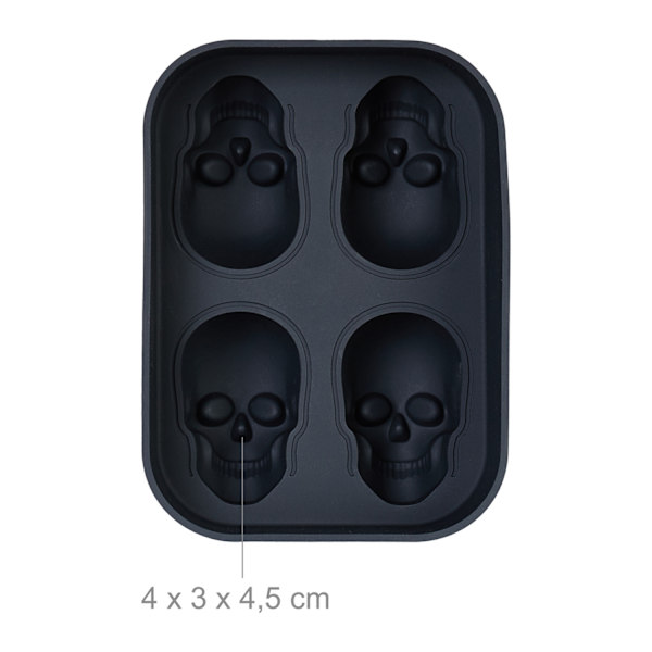 Skull jääpalatarjotin 2 kappaletta