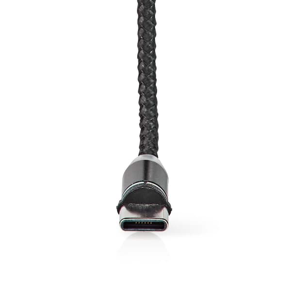 USB-kabel | USB 2.0 | USB-A Han | USB Micro-B han / USB-C™ Han | 10 W | No Data Transfer | Nikkelplateret | 2.00 m | Runde | Nylon | Sort | Box