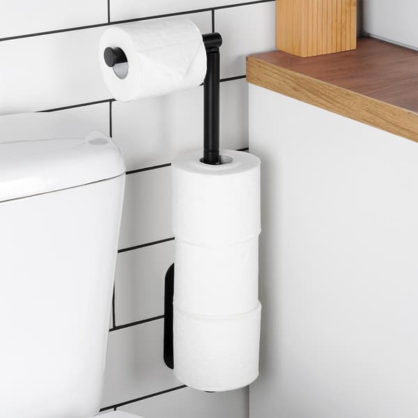 Musta teräs wc-paperiteline, 46,5 cm