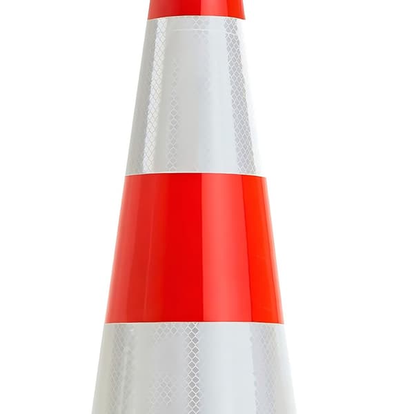 Trafikkon 75 cm – Kraftig, Reflekterande Ränder