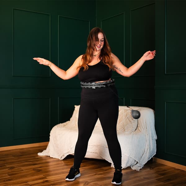 Plus Size Weighted Hula Hoop, svart